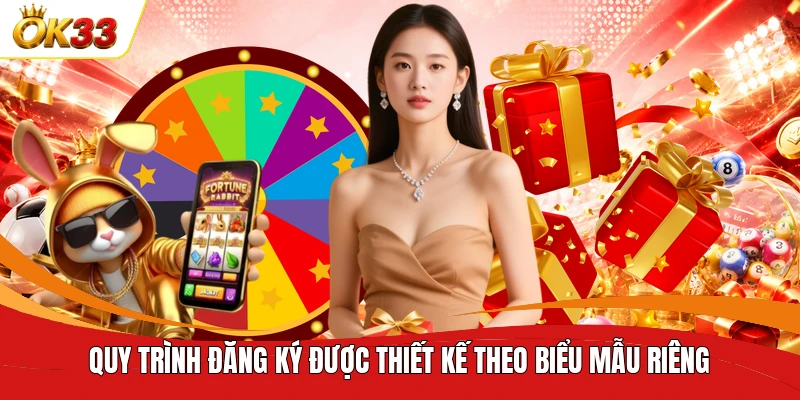 Quy trình đăng ký được thiết kế theo biểu mẫu riêng
